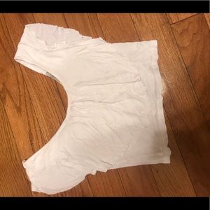 White crop blouse